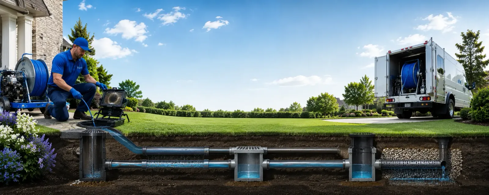 Outdoor drain cleaning information for Lakeview, MI